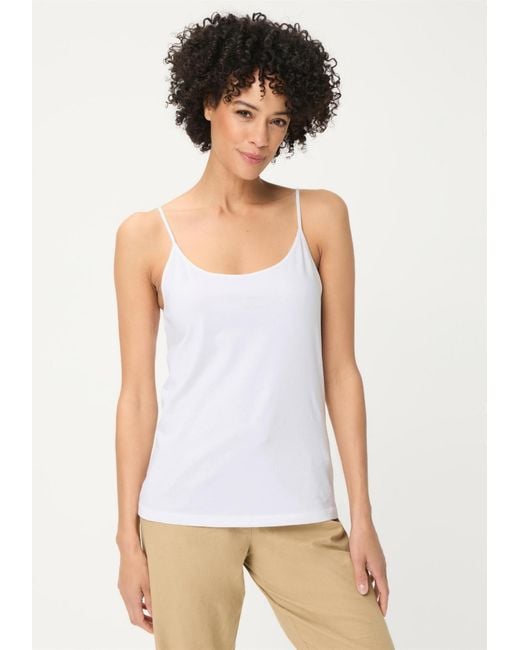 Olsen Gray Spaghetti Tank Top