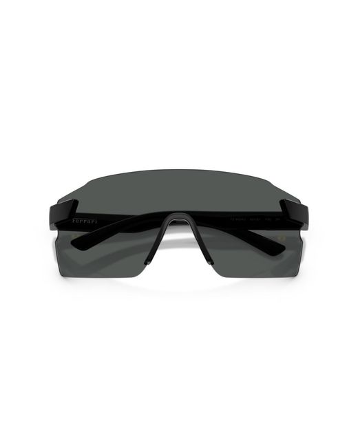 Scuderia Ferrari Black Rectangle Sunglasses for men