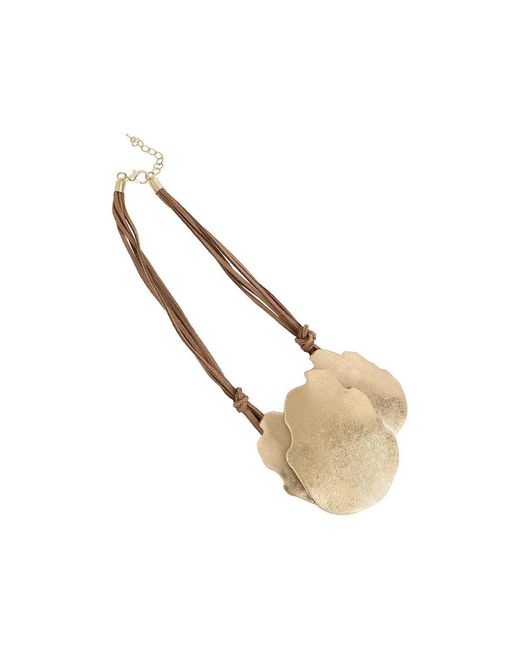 SOH Metallic Cascade Statement Necklace
