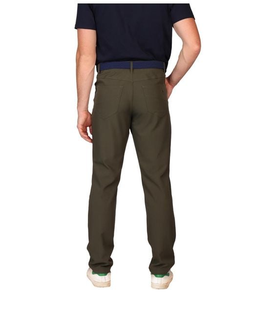 Tailorbyrd Black Five Pocket Performance Pants for men
