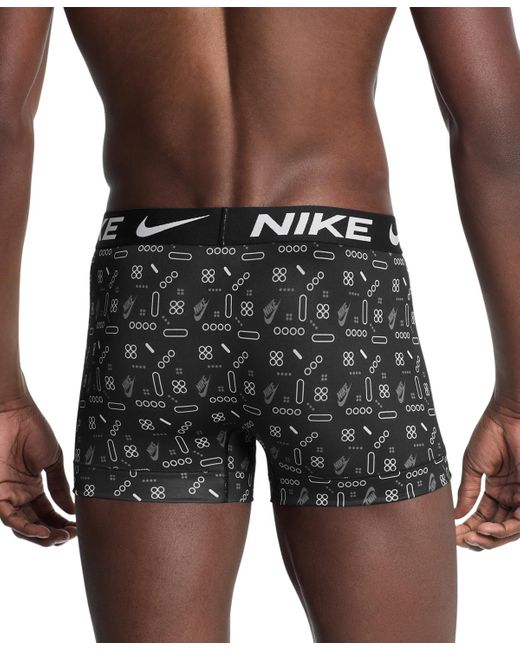 Nike Black 3-pack Dri-fit Essential Micro Trunk for men