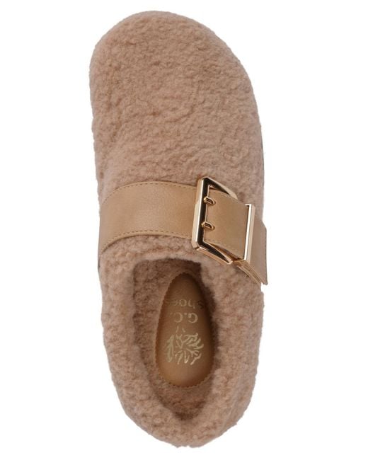 Gc Shoes Natural Patsy Round Toe Mules