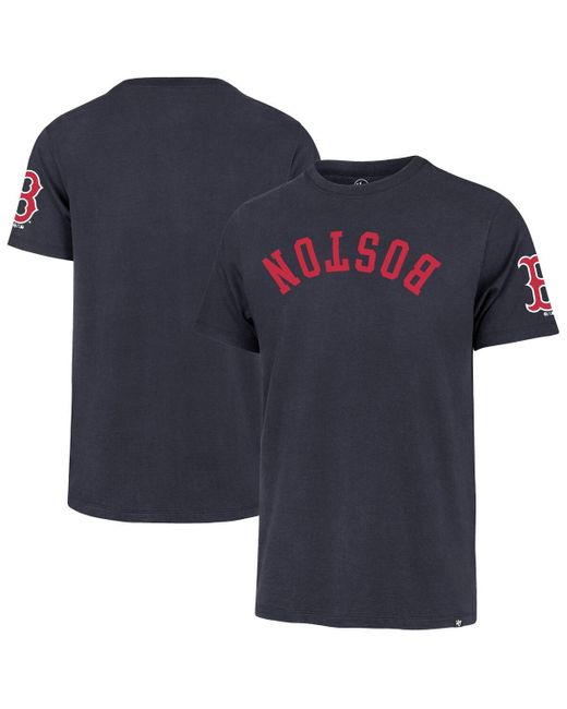 '47 Blue Boston Red Sox Upside Down Two-peat Franklin T-shirt for men