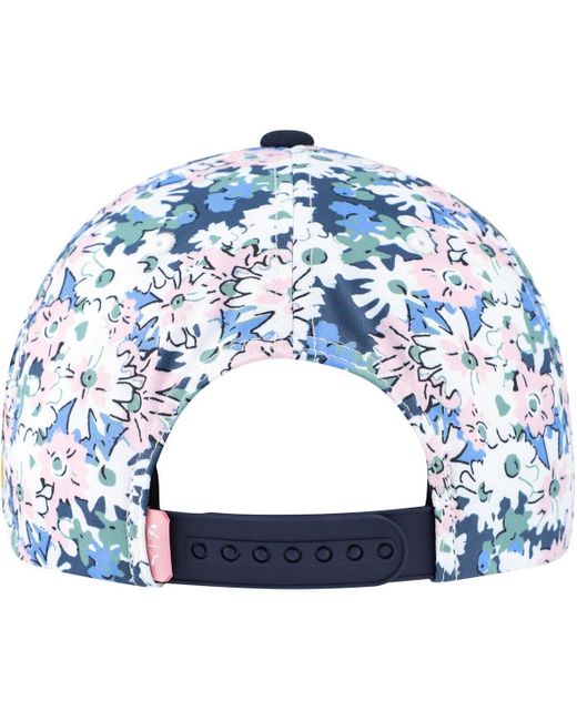 PUMA Blue Arnold Palmer Invitational Floral Tech Flexfit Adjustable Hat for men