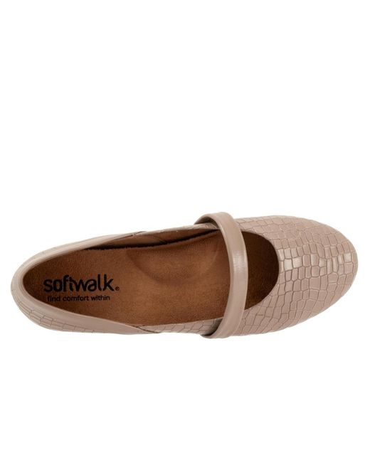 Softwalk® Brown Samara Flat