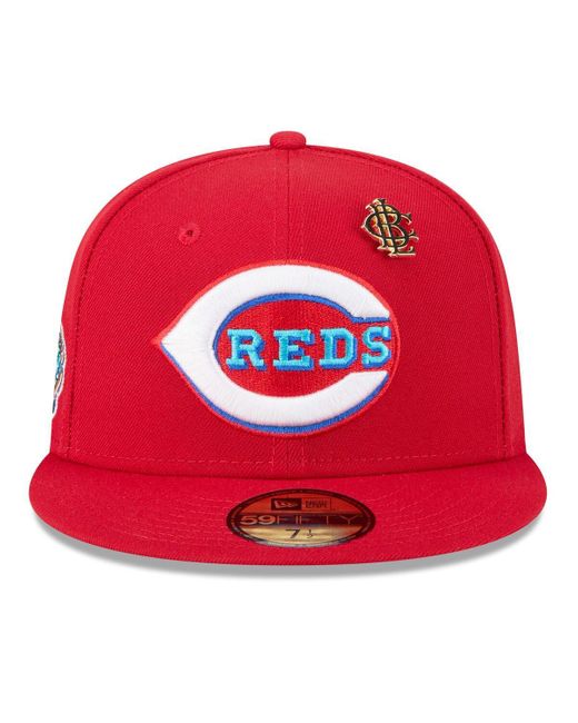 KTZ Red Cincinnati S 2025 Big League Chew 59fifty Fitted Hat for men