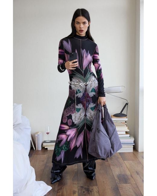 long sleeve low cut black dress Long-Sleeve Short Black Low V-Neck Party Dress Black / Medium
