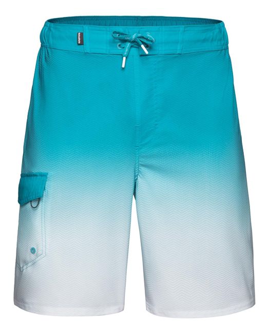 Rokka&Rolla Blue 9" No Liner Board Shorts Elastic Waist Quick Dry Swim Trunks for men