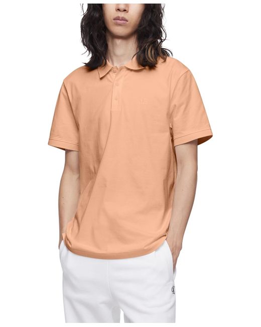 Calvin Klein Multicolor Regular-fit Smooth Cotton Monogram Logo Polo Shirt for men