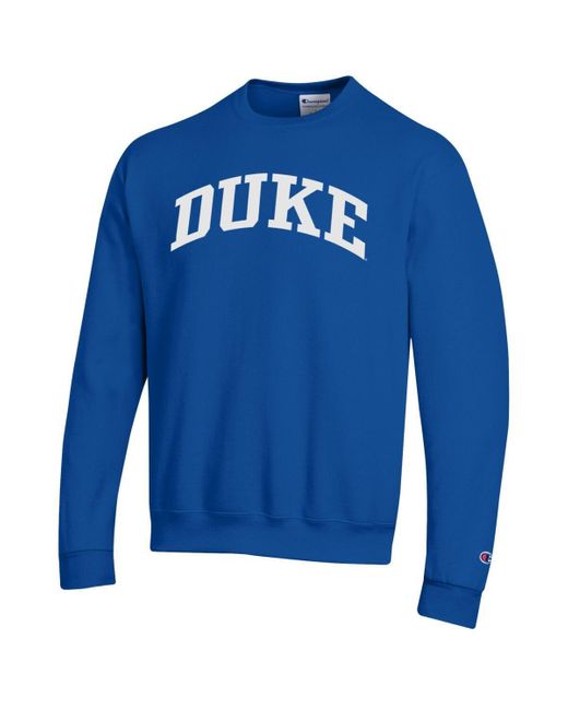 Champion Duke Blue Devils Basic Arch Fleece Pullover Sweatshirt for men