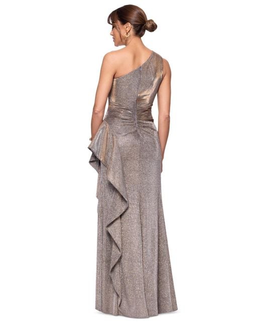 adrianna papell rose gold dress Xscape Burgundy Sequins Dress Size Medium (Sz 6P) – Thrift the Runway main image 0