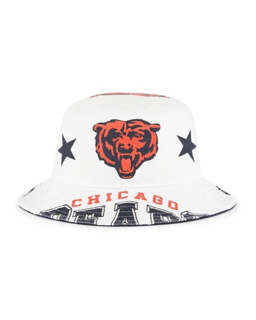'47 White Chicago Bears Energize Bucket Hat