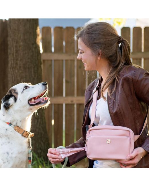 Puppington Pink 3-in-1 Crossbody Dog Walk Bag