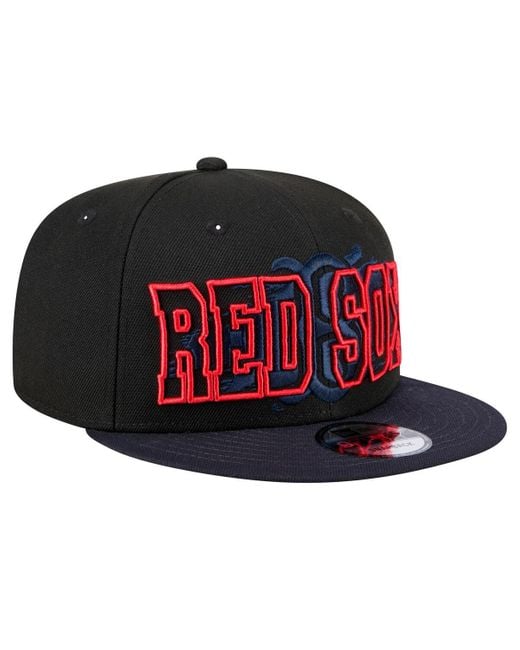 KTZ Boston Red Sox Splatter 9fifty Snapback Hat for men