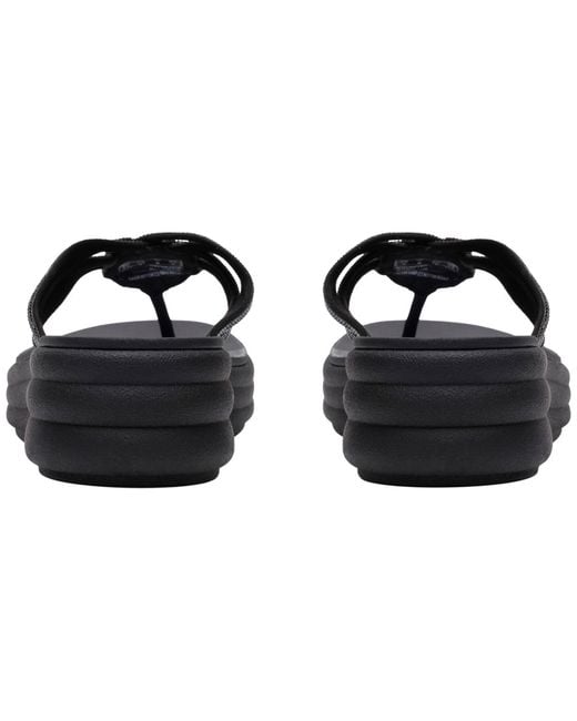 Clarks Black Cloudsteppers Drift Gem Round Toe Sandals