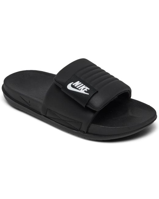 Nike Black Offcourt Adjust Slide Sandals From Finish Line