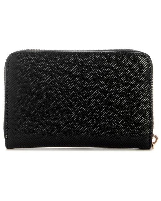 Guess Black Laurel Medium Zip Around Wallet