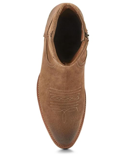 Frye Brown Austin Inside-zip Boots for men