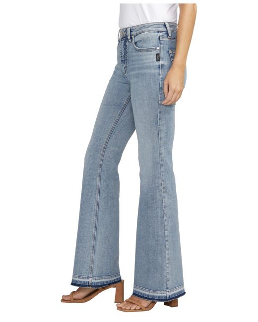 Silver Jeans Co. Blue Most Wanted Mid Rise Flare Jeans