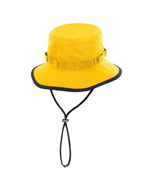 Nike Yellow Michigan Wolverines Apex Swoosh Boonie Hat for men
