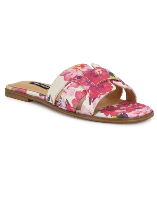 Nine West Pink Germani Casual Slip-on Sandals