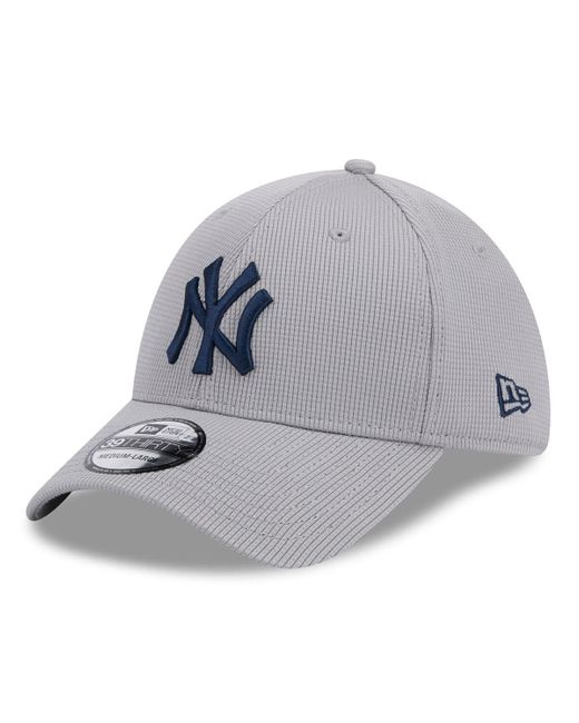 KTZ Gray New York Yankees Active Pivot 39thirty Flex Hat for men