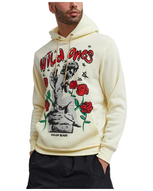 Reason Gray Wild Ones Roses Pullover Hoodie for men