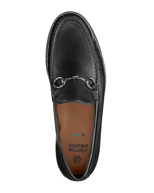 Johnston & Murphy Black Harrison Bit Loafer for men