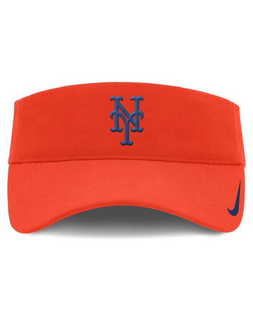 Nike Red New York Mets Primetime Bozz Ace Performance Adjustable Visor Hat for men