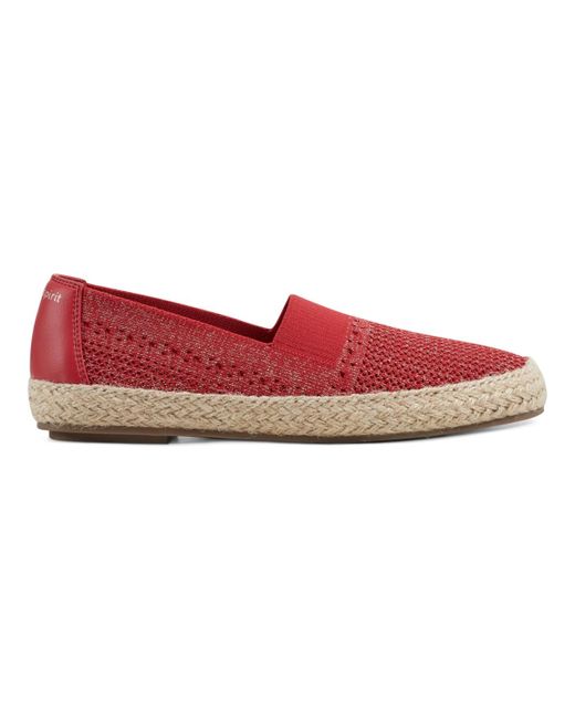 Easy Spirit Red Hassie Slip-on Round Toe Casual Espadrilles