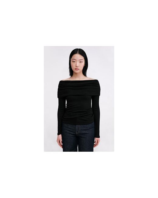 MARCELLA Black Bennett Top