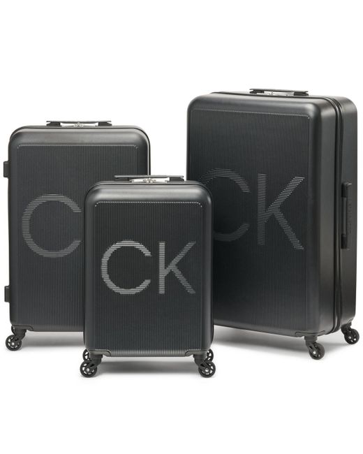 Calvin Klein Vision Suitcase Set in Black Lyst