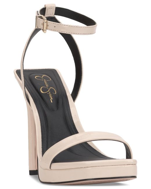 Jessica Simpson White Adonia Two-piece Platform Dress Sandals