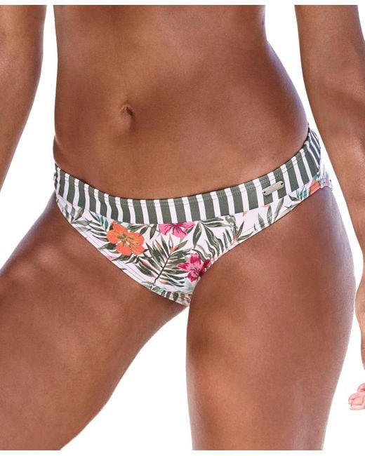 Lascana White Mixed Print Classic Bikini Swimsuit Bottom