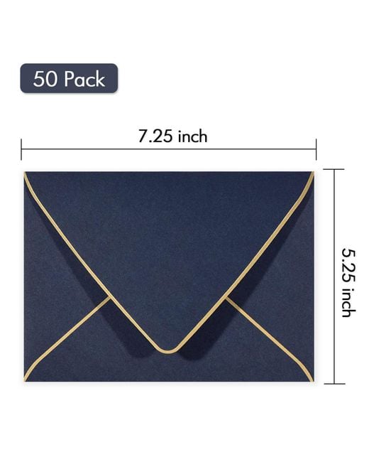 Gnuadz Blue Invitation Envelopes Self Seal V Flap