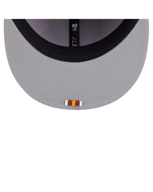 KTZ Gray Washington Commanders 2025 Sideline 59fifty Fitted Hat for men
