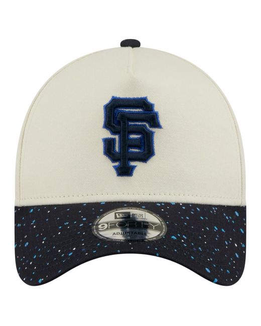 KTZ Blue San Francisco Giants Speckle A-frame 9forty Adjustable Hat for men
