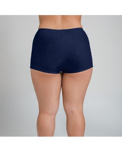 Calypsa Blue Plus Size Boyshorts