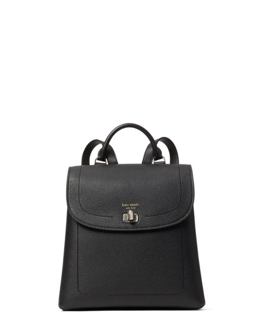 Kate Spade Black Essential Medium Leather Backpack