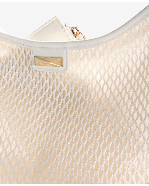 INC International Concepts Natural Liannah Mesh Shoulder Bag
