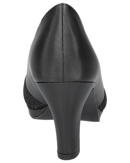 Easy Street Black Lavish Platform Pumps