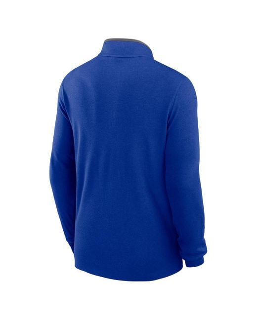 Nike Blue Buffalo Bills Lightweight Victory Performance Half-zip Pullover for men