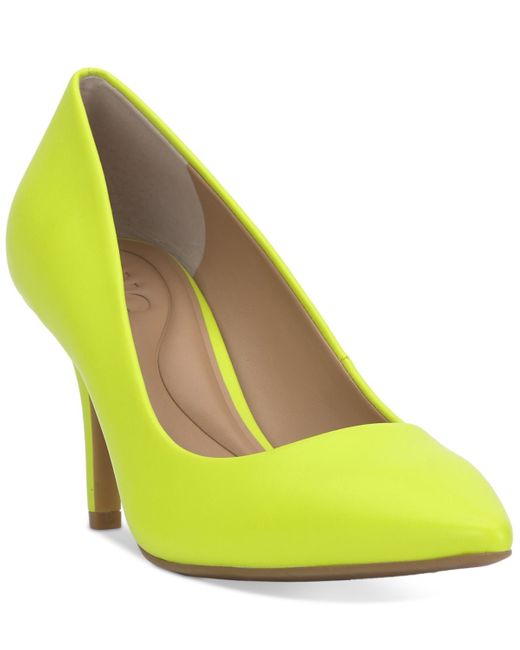 INC International Concepts Yellow Zitah Pointed Toe Pumps