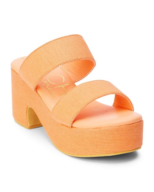Matisse Orange Ocean Ave Sandals