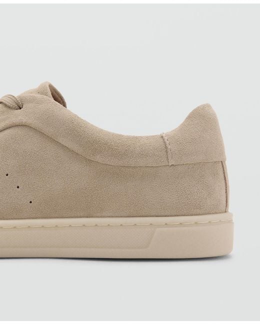 Mango Natural Suede Trainers for men