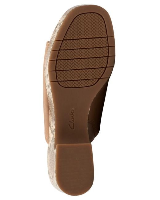 Clarks Brown Nerisa Vine Platform Sandal