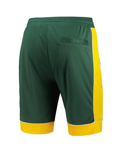 Starter Green/gold Green Bay Packers Vintage Fan Favorite Shorts for men