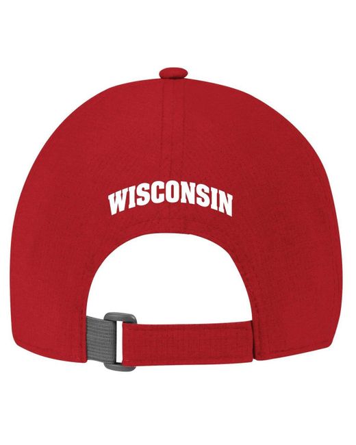 Under Armour Red Wisconsin Badgers Logo Adjustable Hat
