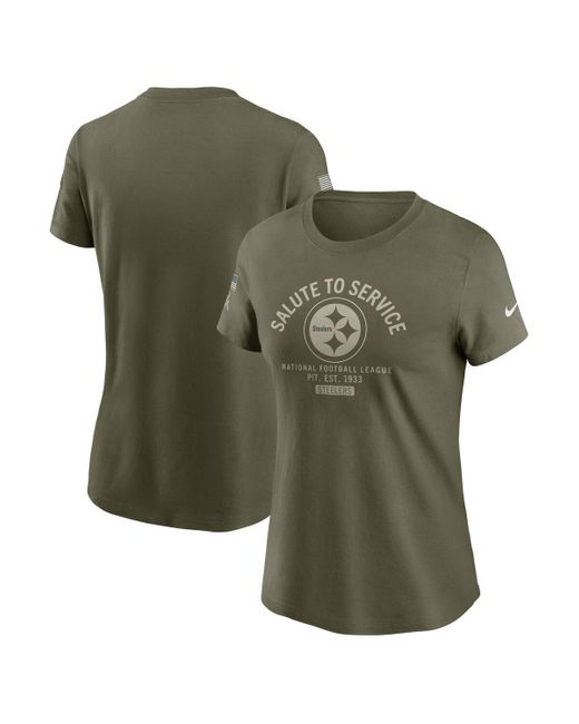 Nike Green Pittsburgh Steelers 2025 Salute To Service Sideline T-shirt