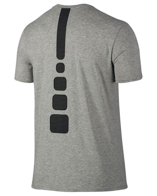 Nike Men's Elite Back-stripe Dri-fit T-shirt in Gray for Men | Lyst